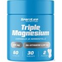 SportLife Triple Magnesium 60 kapsulių, 80 g SportLife Triple Magnesium 60 kapsulių, 80 g