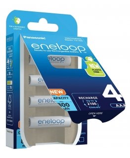 Akupatarei PANASONIC Eneloop AAA 800 mAh, 4-pakk
