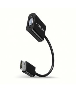 Axagon RVD-VGN vaizdo kabelio adapteris 0,15 m DisplayPort VGA (D-Sub) Juoda
