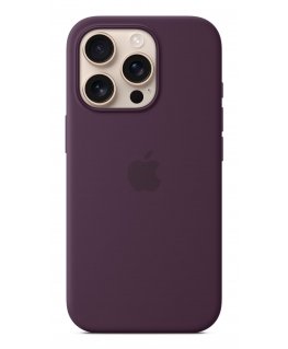 Apple iPhone 16 Pro Silicone Case with MagSafe - Plum