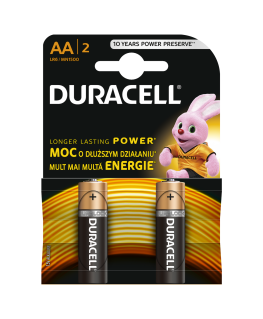 Patarei DURACELL Basic AA MN1500, 2-pakk