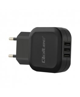 Qoltec 50191 mobile device charger Universal Black AC Indoor