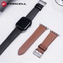 „Apple Watch“ dirželis Forcell F-Design FA20 magnetinis dirbtinės odos dirželis 38/40/41 mm, juodas