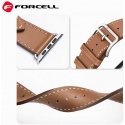 „Apple Watch“ dirželis Forcell F-Design FA20 magnetinis dirbtinės odos dirželis 38/40/41 mm, juodas