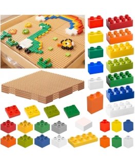 MASTERKIDZ STEM construction block set, 563 pieces, with 4 panel covers.