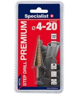 SPECIALIST+ žingsninis grąžtas PREMIUM, ⌀4-20