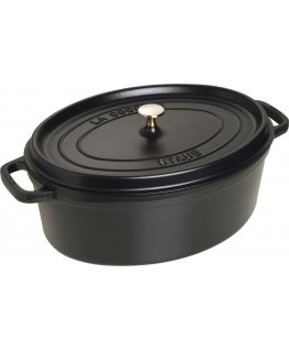 STAUB LA COCOTTE Ketaus ovāls katls 8 l, melns