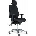 Toplux Pro 40 - office chair with neck support and armrests, black