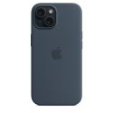 Apple iPhone 15 Silicone Case with MagSafe - Storm Blue