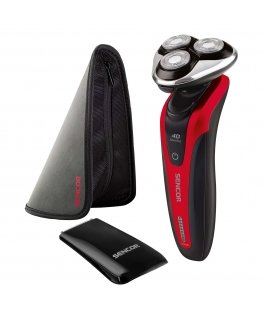 Sencor SMS 5013RD Rotācijas skuveklis Trimmeris Melns, Sarkans