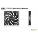 be quiet! Pure Wings 3 140mm PWM high-speed Computer case Fan 14 cm Black 1 pc(s)