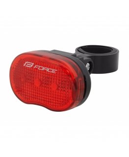 Galinis dviračio žibintas Force TRI