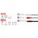 Riff RF010 3,5 mm -2 x RCA 1,5m
