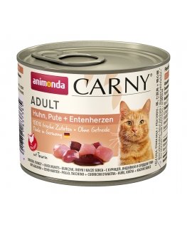 animonda Carny chicken, turkey + duck hearts 200 g