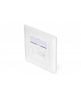 Digitus CAT 6A class EA network socket, design-compatible, shielded, flush-mounted