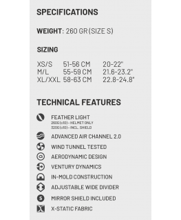 Jalgrattakiiver HJC ADWATT 1.5 Valge Suurus S