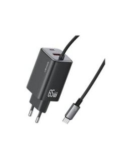 USAMS CC316 T65 30W 1xUSB-C 1xUSB-A Kiire laadija