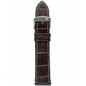 Leather strap brown 20 mm