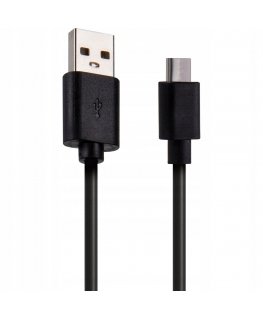 Setty USB - microUSB kabelis 1,0 m 2A juodas R