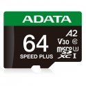 ADATA Speed Plus 64 GB MicroSDXC Klasės 10