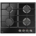 Amica PGCA6100APB hob Black Built-in 59 cm Gas 4 zone(s)