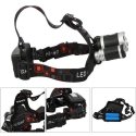 Front Headlight, Headlamp. 3x LED CREE Lamp, Strong Long Range