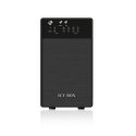 ICY BOX IB-RD3620SU3 disk array 0 TB Desktop Black