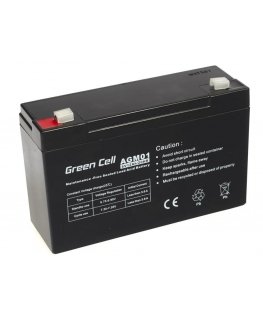 Green Cell AGM Battery 6V 12Ah - Batterie - 12.000 mAh Sealed Lead Acid (VRLA)