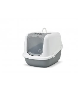 Savic Nestor Jumbo Cat Hooded litter box Grey, White