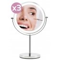 Girmi BE02 makeup mirror Freestanding Round Stainless steel Girmi BE02 makeup mirror Freestanding Round Stainless steel