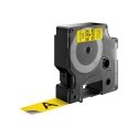 DYMO D1 -Standard Labels - Black on Yellow - 19mm x 7m