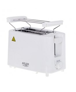 Adler AD 3223 tosteris 6 2 šķēle (-s) 750 W Balts