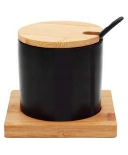 Lähetysastia, jossa on bambukansi 1,1L, harmaa