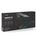 Savio SAVGK-TEMPEST X2 RED keyboard Universal USB QWERTY Black