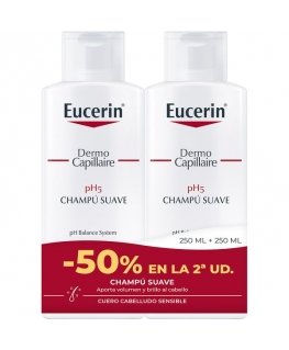 Eucerin PH5 švelnus šampūnas pakuotė 2 x 250 ml