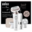 Braun Silk-épil 9 Flex 9-360 3D 40 pincetes Rožu, Balts