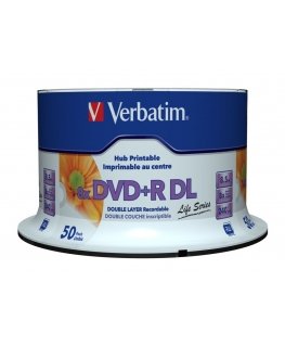 Verbatim 97693 tyhjä DVD-levy 8,5 GB DVD+R DL 50 kpl