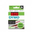 DYMO D1 - vakiopolyesteritarrat - Musta punaisella -19mm x 7m