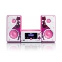 Lenco MC-020 Kodune audio minisüsteem 10 W Roosa, Valge