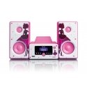 Lenco MC-020 Kodune audio minisüsteem 10 W Roosa, Valge