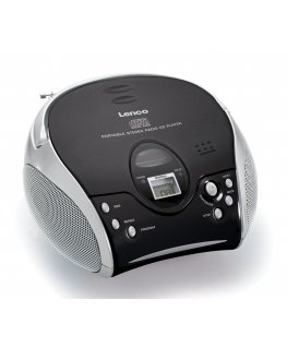Lenco SCD-24 Digital FM Black, Silver MP3 playback