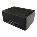 LC-Power LC-DOCK-U3-V saugojimo diskų prijungimo stotis USB 3.2 Gen 1 (3.1 Gen 1) Type-B Juoda