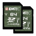 Emtec SD 64GB UHS-I U3 V30 Väljas 2 tk