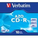 Verbatim CD-R AZO Crystal 700 MB 52x 10 kpl