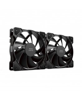 Mars Gaming MFPROX2 computer cooling system Computer case Fan 12 cm Black 2 pc(s)