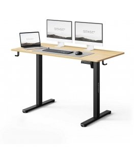 Biurko SENSE7 NOJO LIGHT Helepruun-Must 120 cmx60 cm