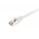 Equip Cat.6A S/FTP Patch Cable, 0.25m, White