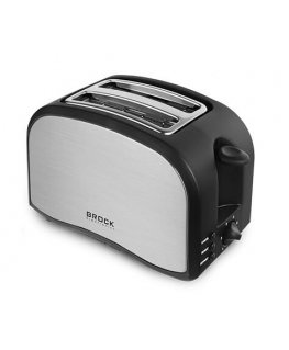 Brock Electronics BT 1003 SS tosteris 6 2 šķēle (-s) 800 W Melns, Nerūsējošs tērauds