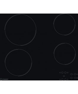 Indesit AAR 160 C Черный Встроенный 58 cm Керамический 4 зона(ы)