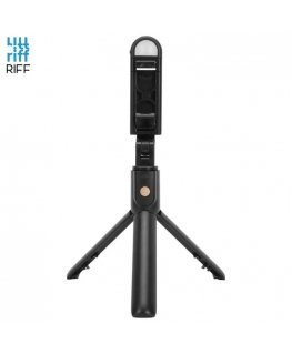 Riff K10-S Universal wireless selfie stick (expand 70cm) with Tripod / Mirror / Led light / Shutter button Black